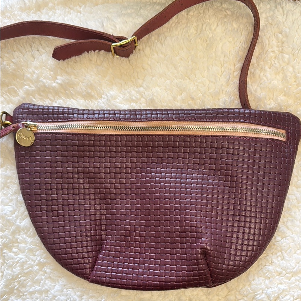 Clare V Burgundy Grande Fanny